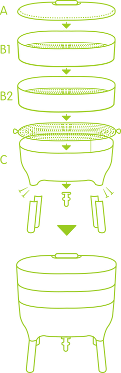 Urbalive worm composter (all colors)
