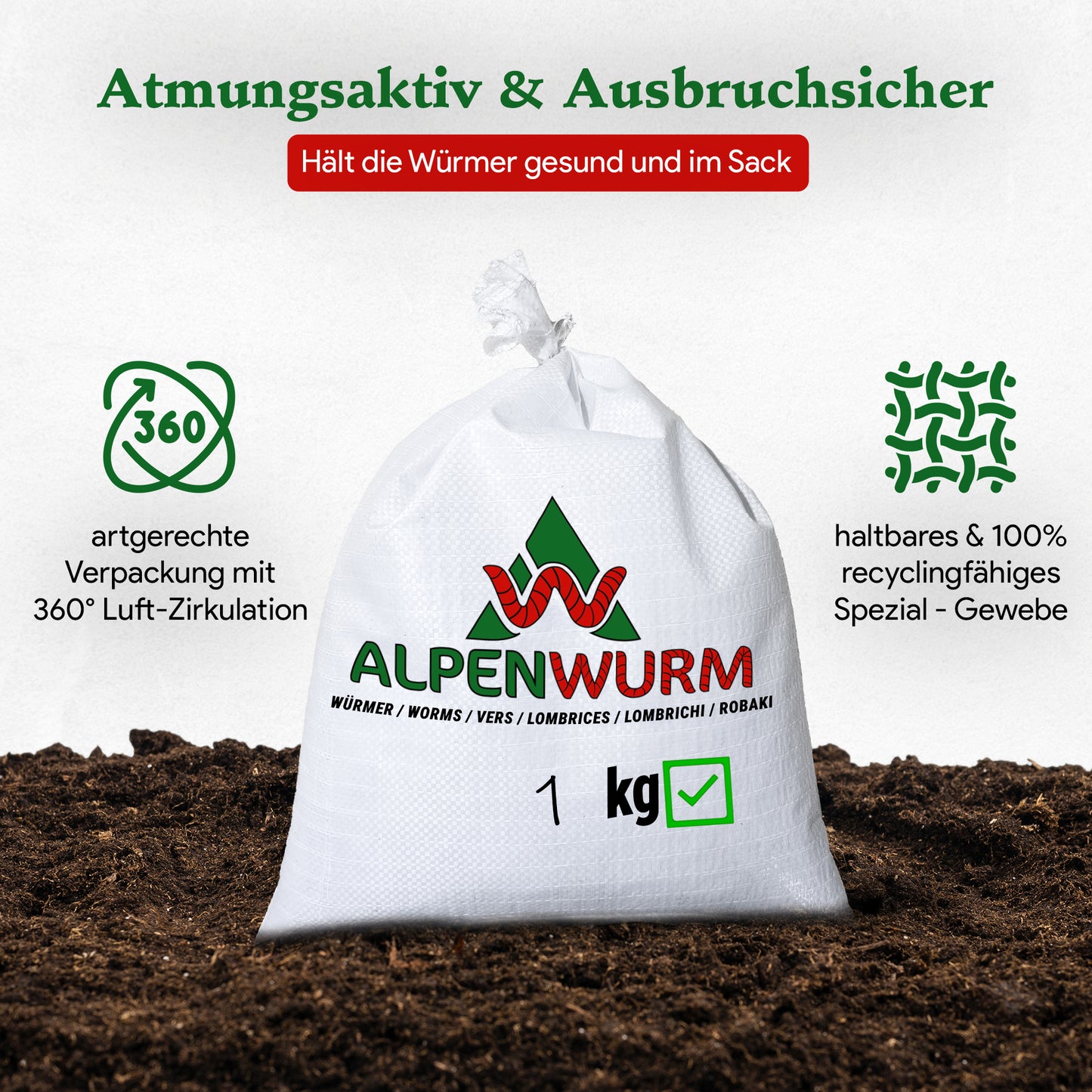 Kompostwürmer - Eisenia Mix