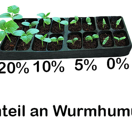 Worm humus / worm compost - 1L | Gift, sample bucket | 100% natural organic fertilizer