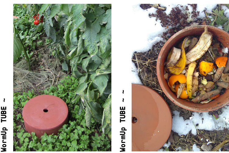 WormUp TUBE - Compost tube made of clay for flower beds