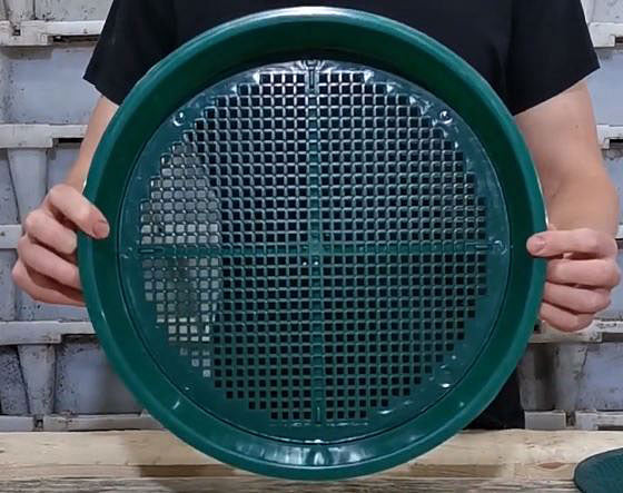 Worm sieve / compost sieve / soil sieve - 4mm &amp; 6mm sieve size - Ø38cm 