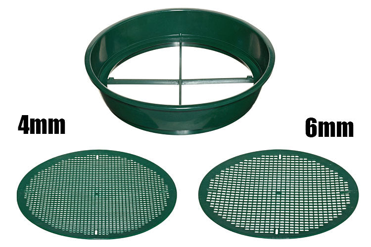 Worm sieve / compost sieve / soil sieve - 4mm &amp; 6mm sieve size - Ø38cm 